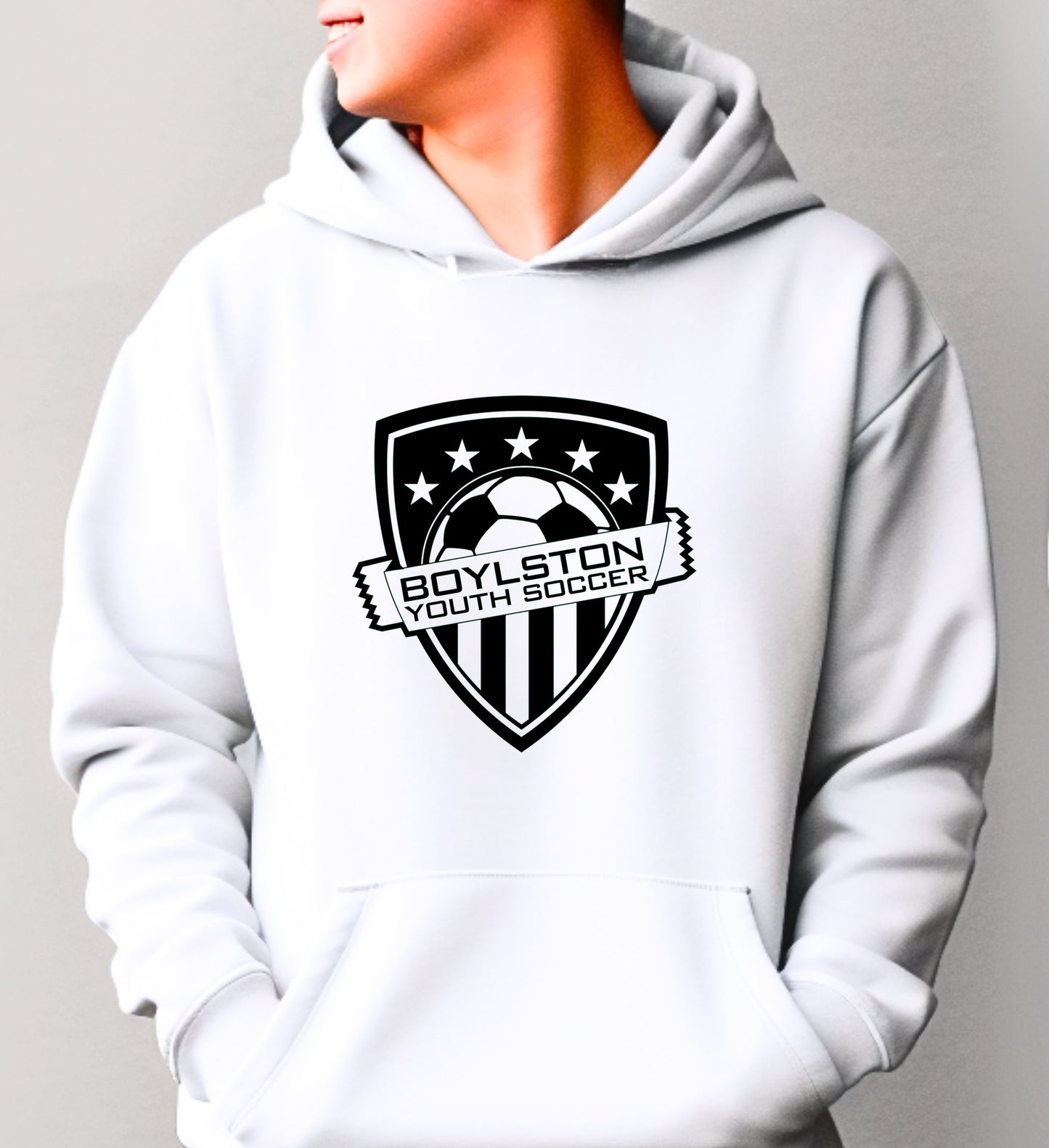 Unisex Boylston Soccer Hoodie Full Logo